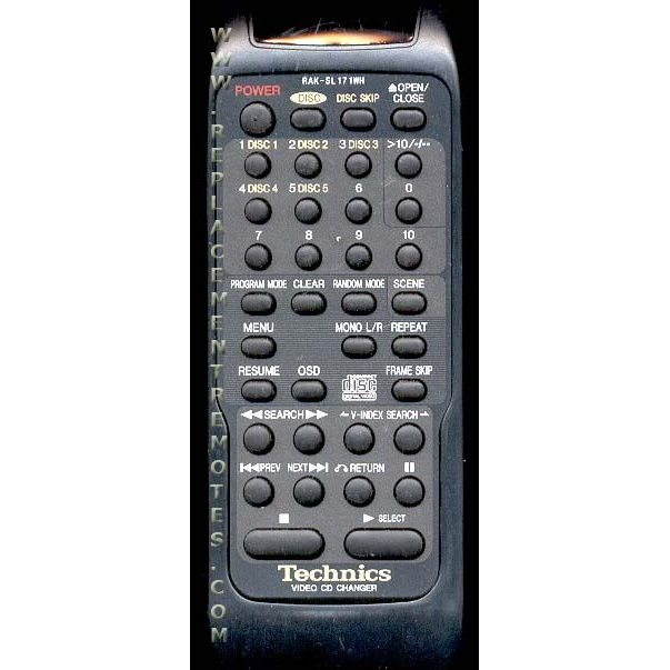Technics RAKSL171WH Audio Remote Control