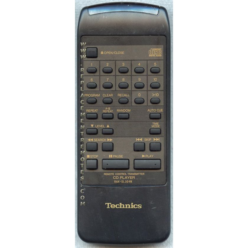 Technics RAKSL304W CD Remote Control