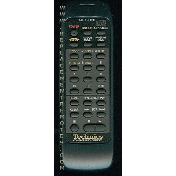 Technics RAKSL404WH Receiver Remote Control