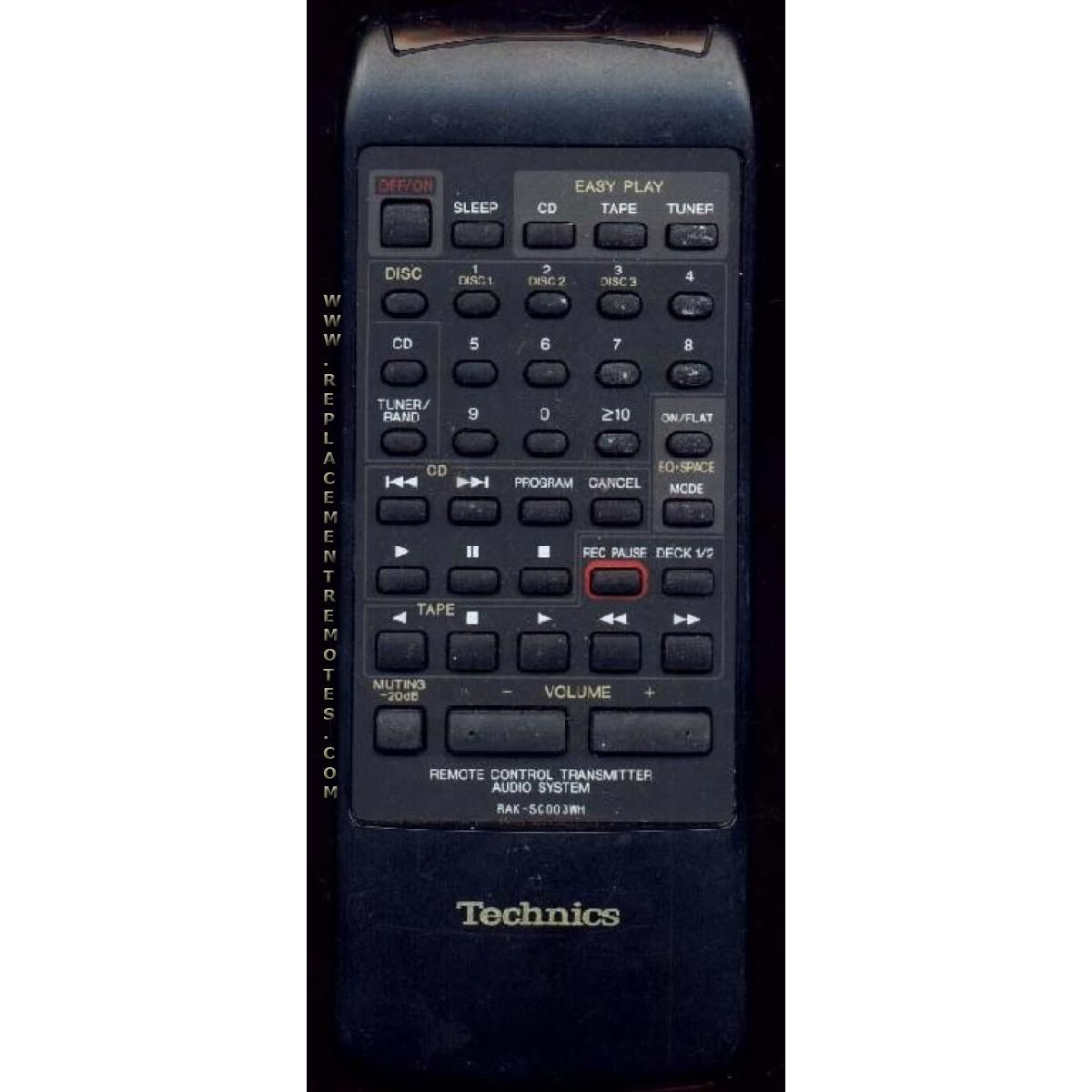 Control remoto de audio Technics SACH655
