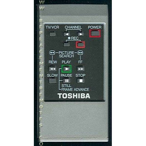 Toshiba 150715W VCR Remote Control
