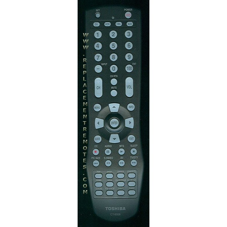 Toshiba CT8008 TV Remote Control