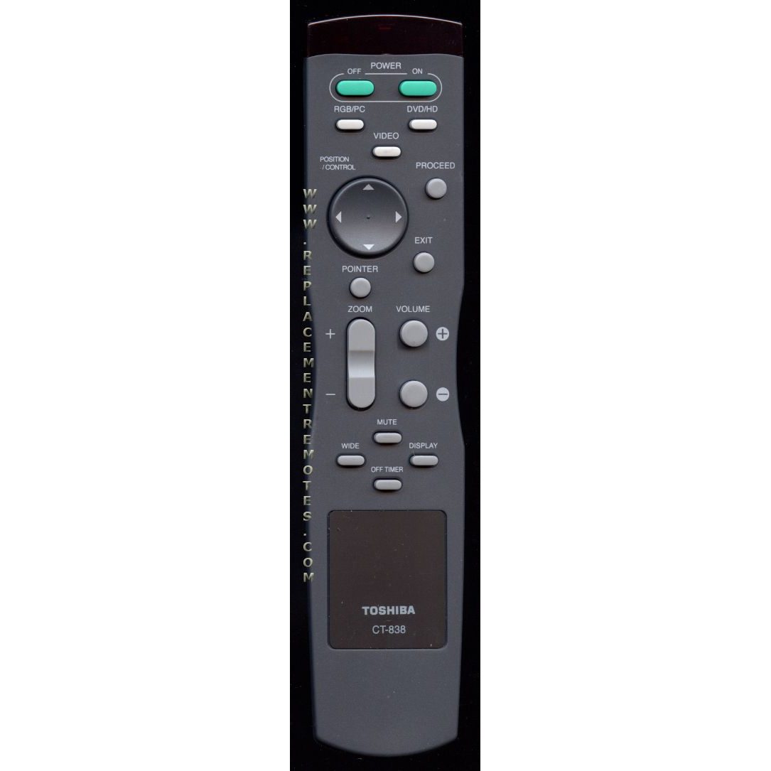 Toshiba CT838 TV Remote Control