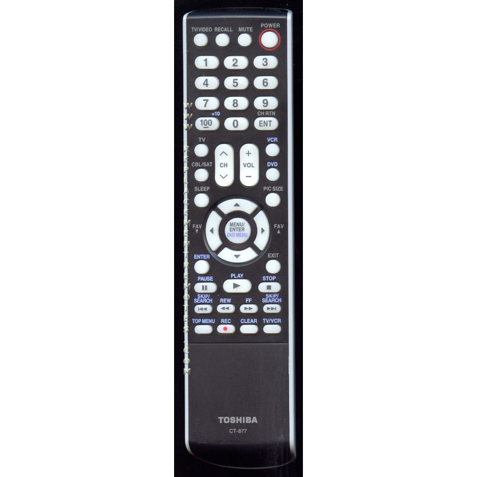 Toshiba CT877 TV Remote Control