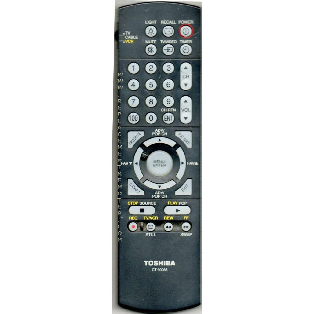Toshiba CT90086 TV Remote Control