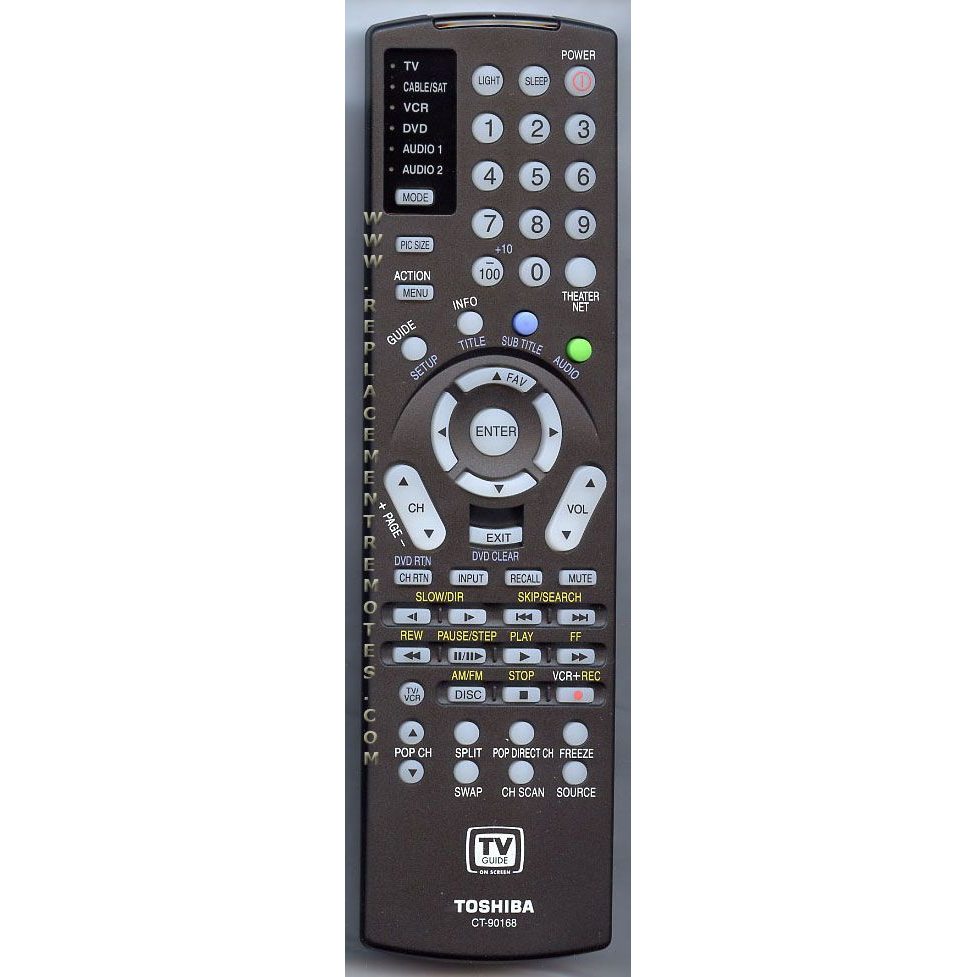 Toshiba CT90168 TV Remote Control