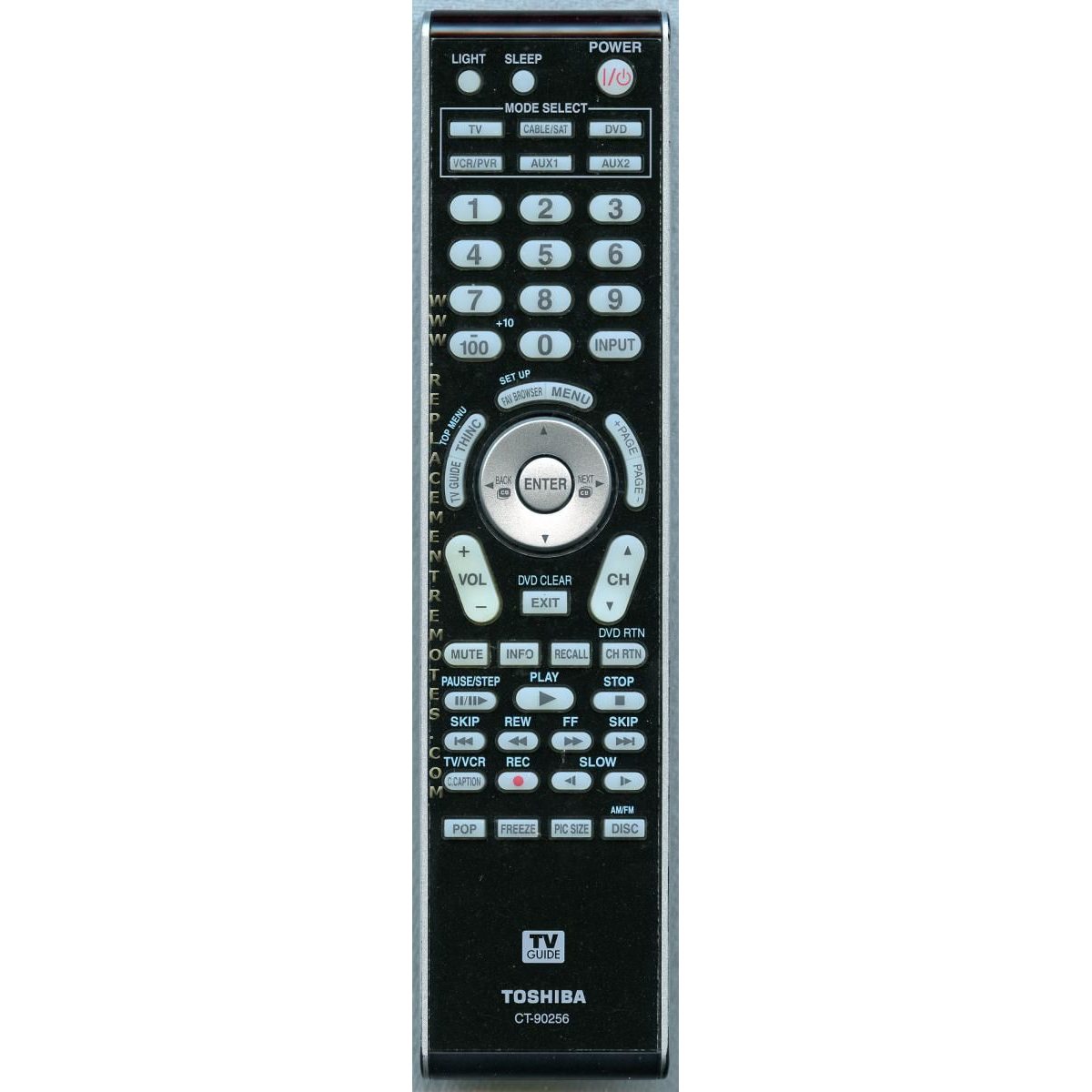 Toshiba CT90256 TV Remote Control