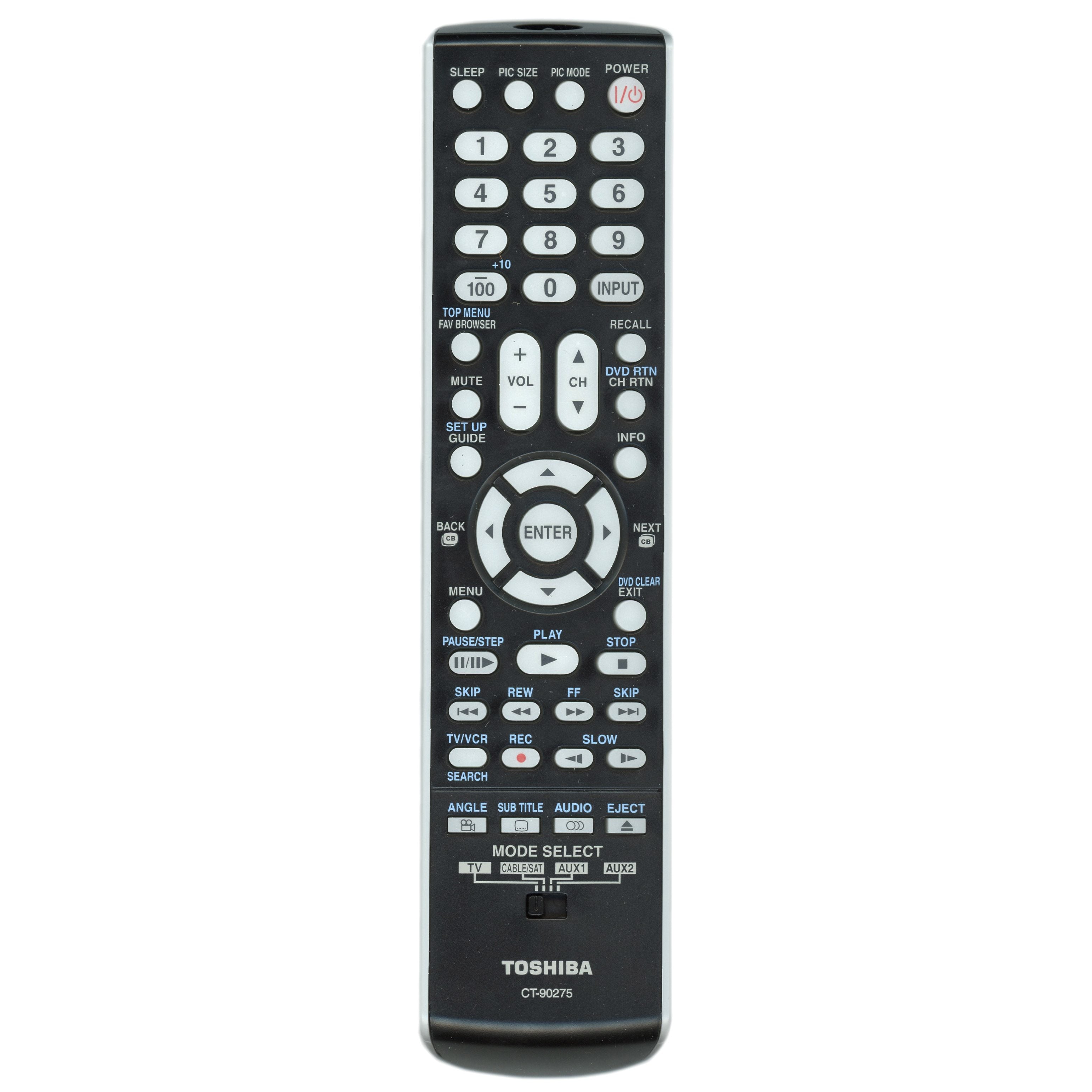 Toshiba CT90275 Integrated HD DLP Projection TV Remote Control - 75005729
