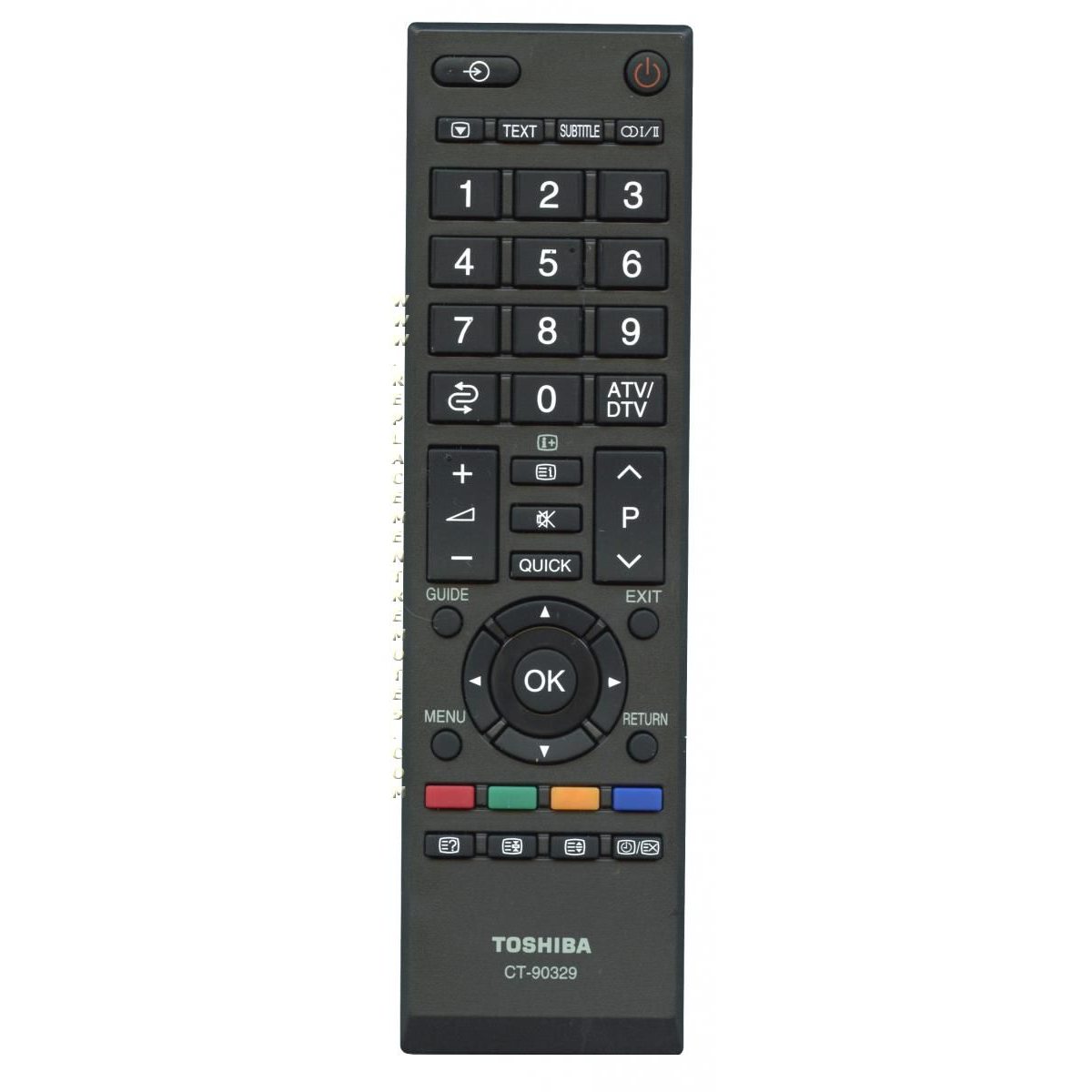 Control remoto para TV Toshiba CT90329