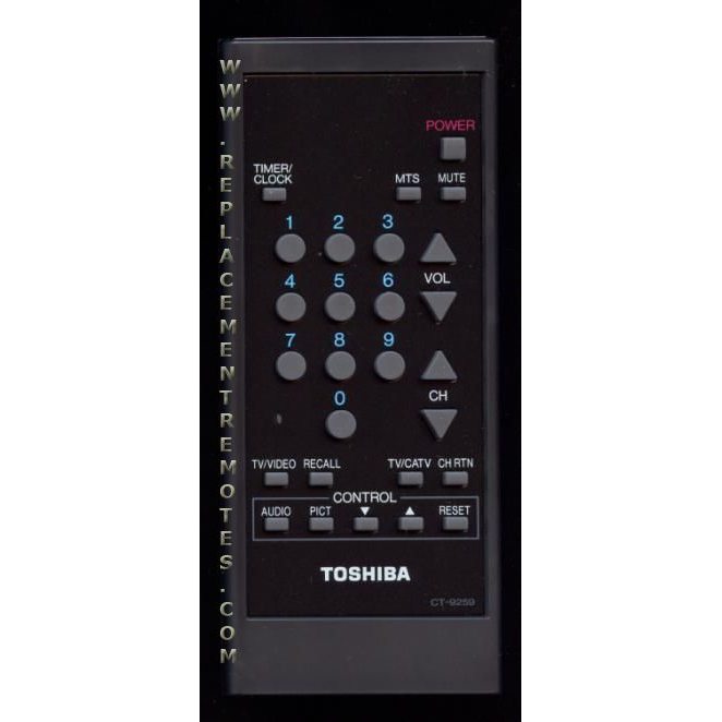 Toshiba CT9259 TV Remote Control