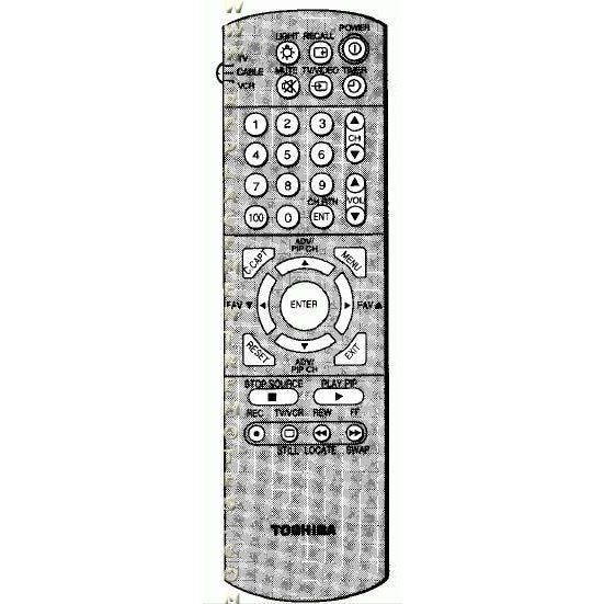 Toshiba CT9808 TV Remote Control
