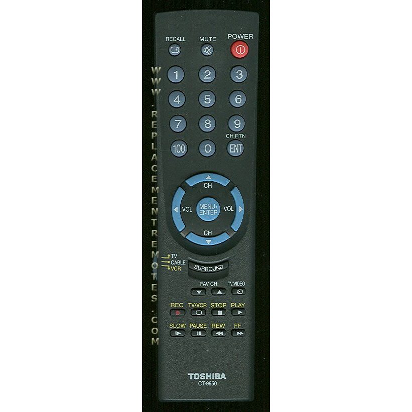 Toshiba CT9950 TV Remote Control
