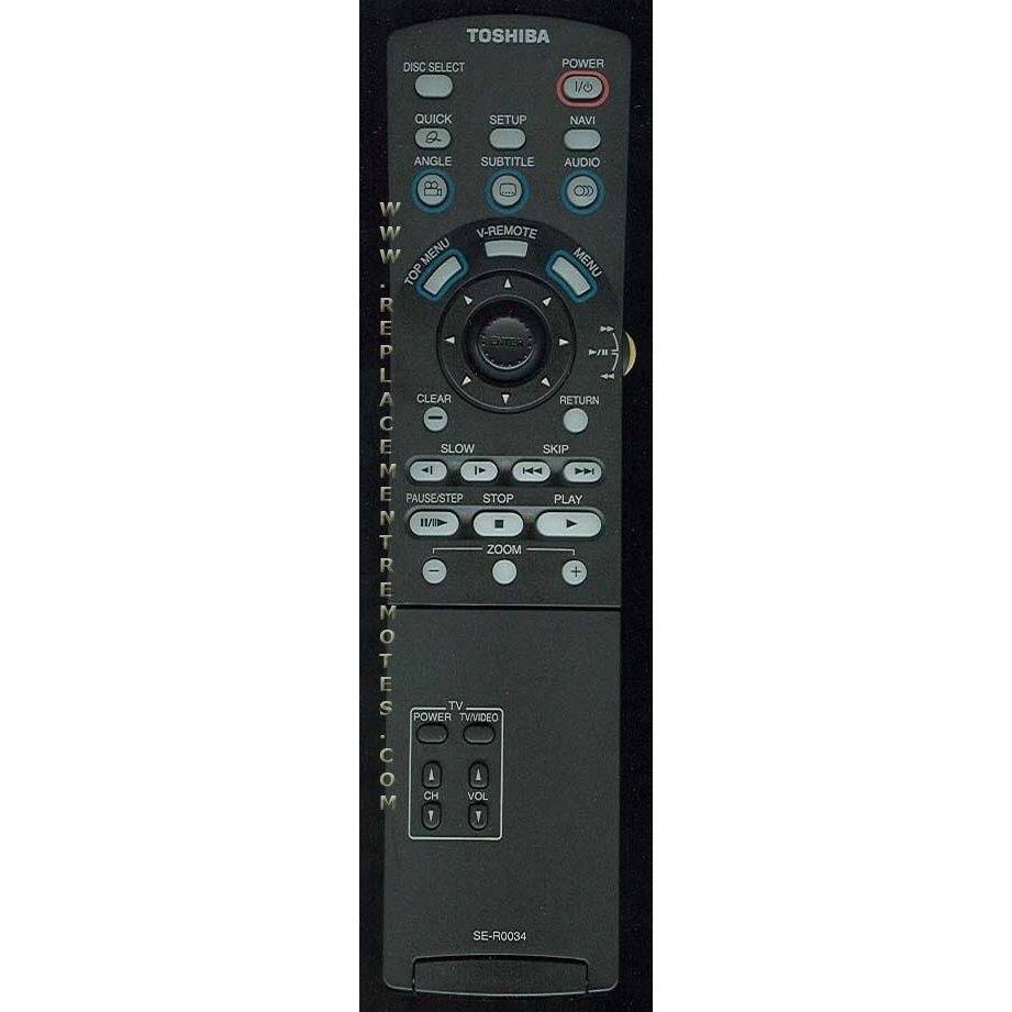 Toshiba SER0034 Consumer Electronics Remote Control