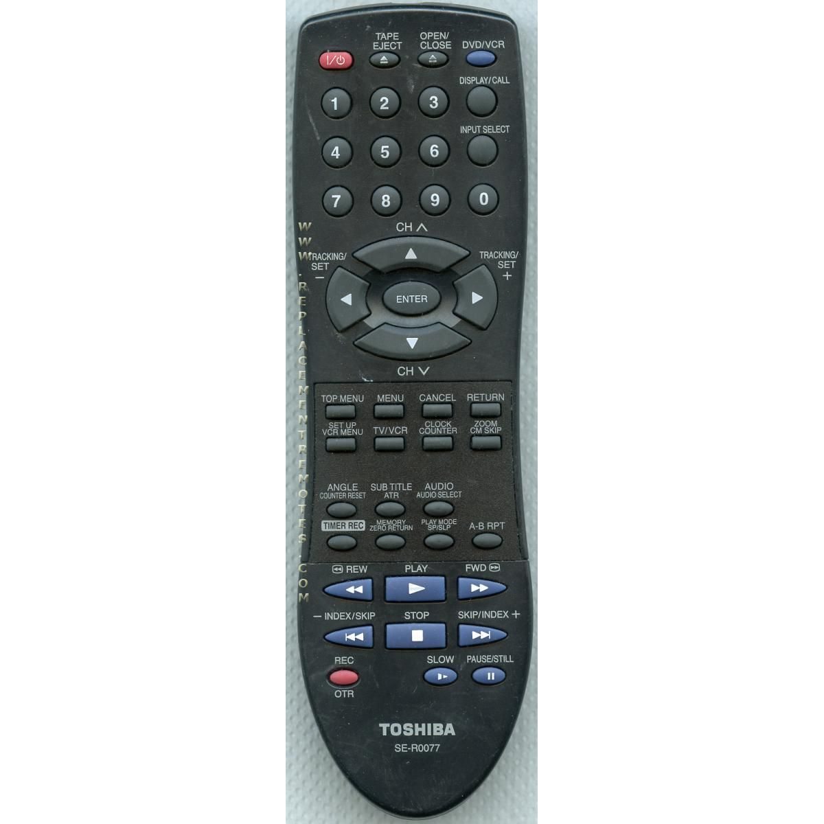 Control remoto para DVD/VCR Toshiba SER0077