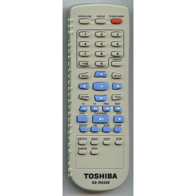 Control remoto de DVD Toshiba SER0268