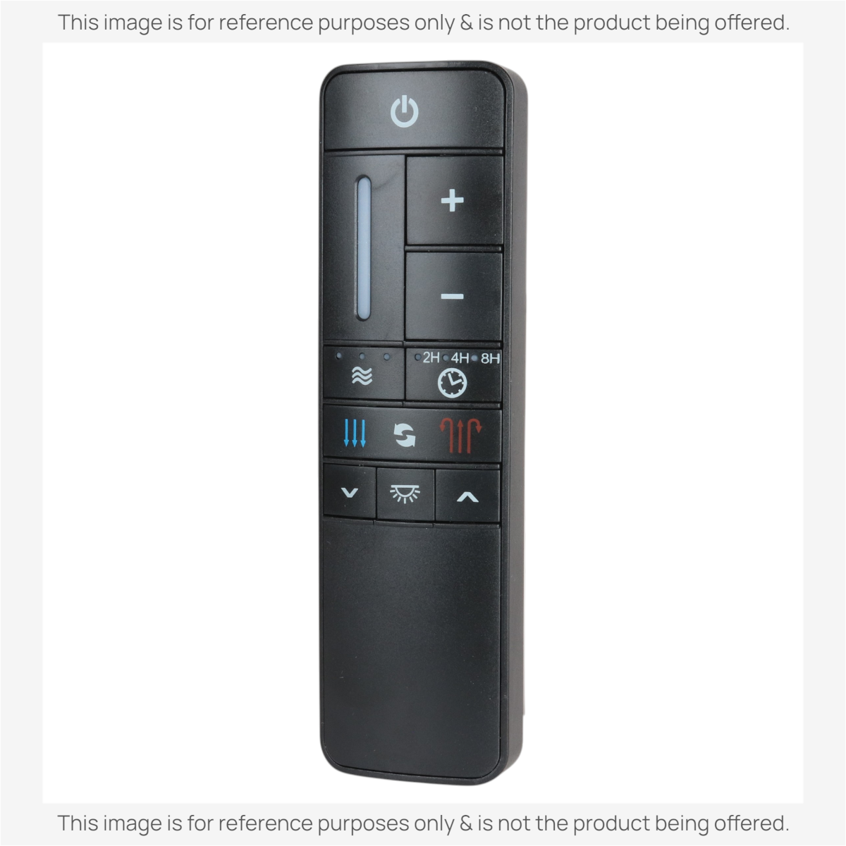 Anderic replacement remote control for Altura Run Silent DC ceiling fans in black with speed and light buttons