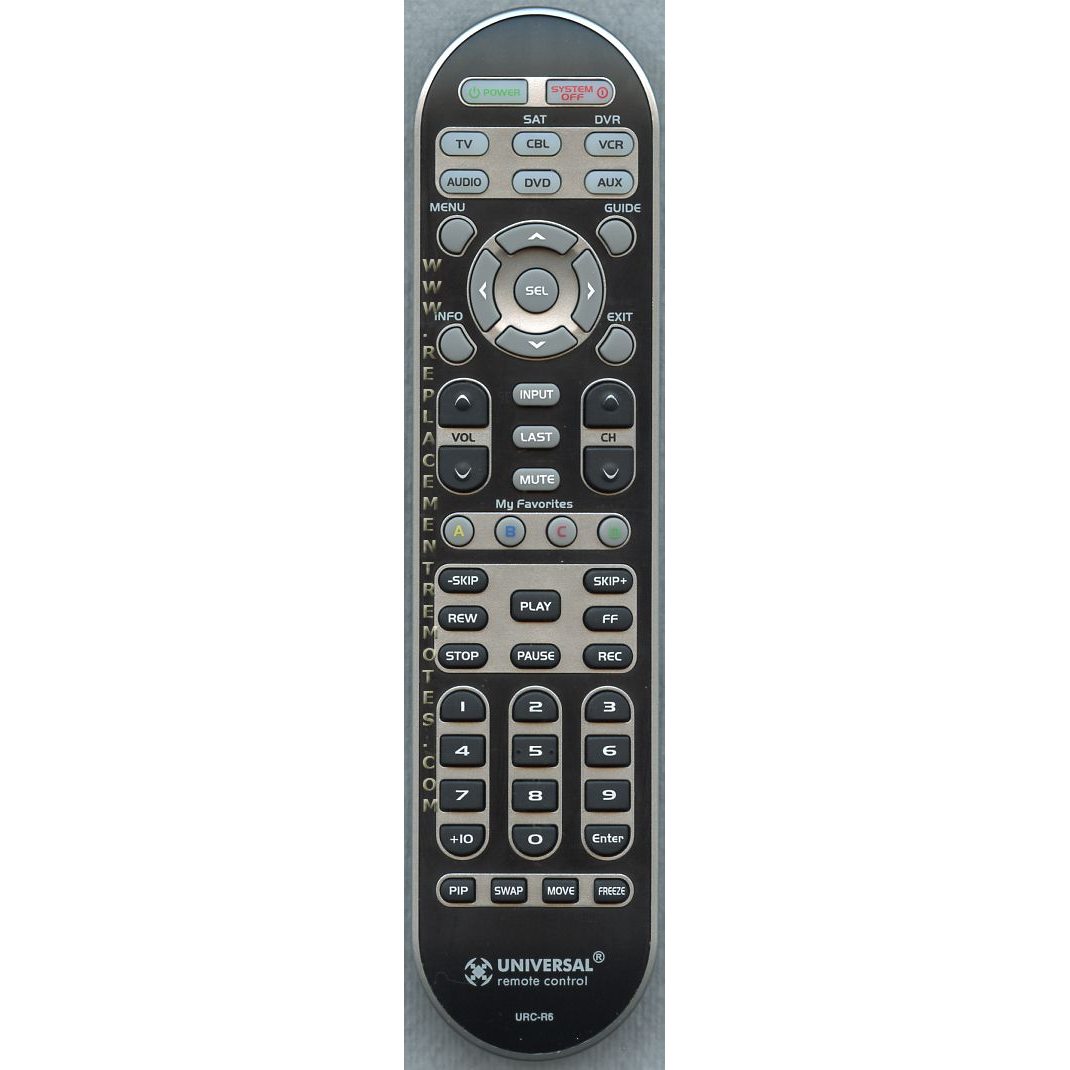 URC-Universal-Remote-Controls URCR6 Advanced Universal Remote Control