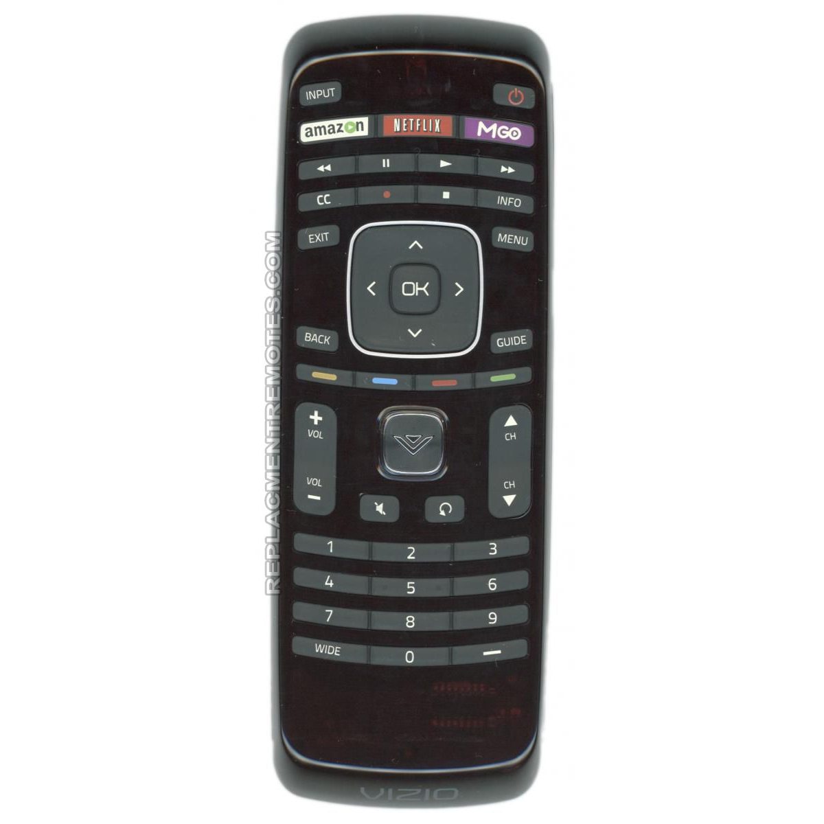 Vizio XRT112 TV Remote Control