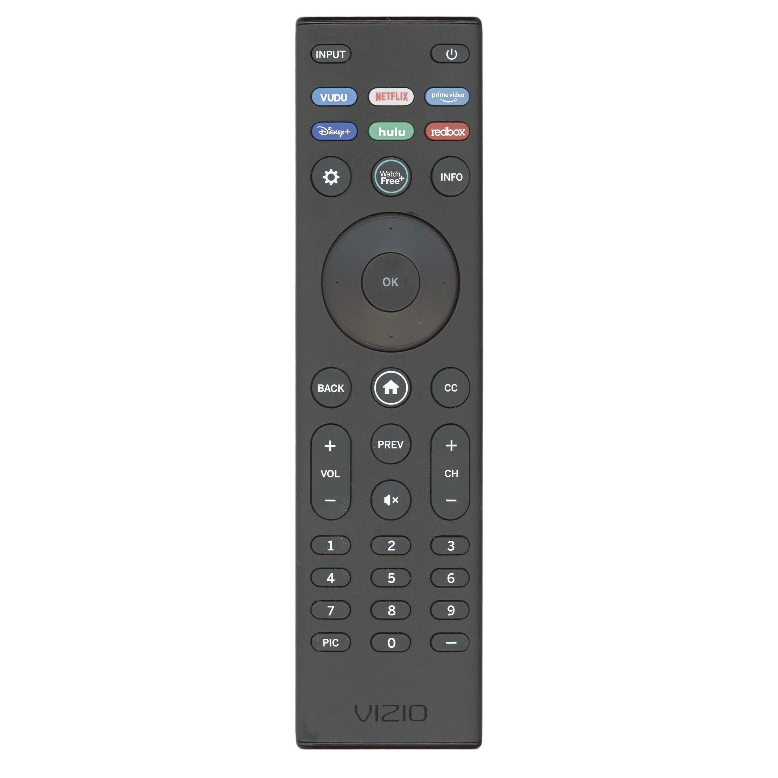 Vizio XRT140 Smartcast TV Remote Control - Vudu, Netflix, Prime, Disney +, Hulu, RedBox - 398GR15BEVZY0000KI