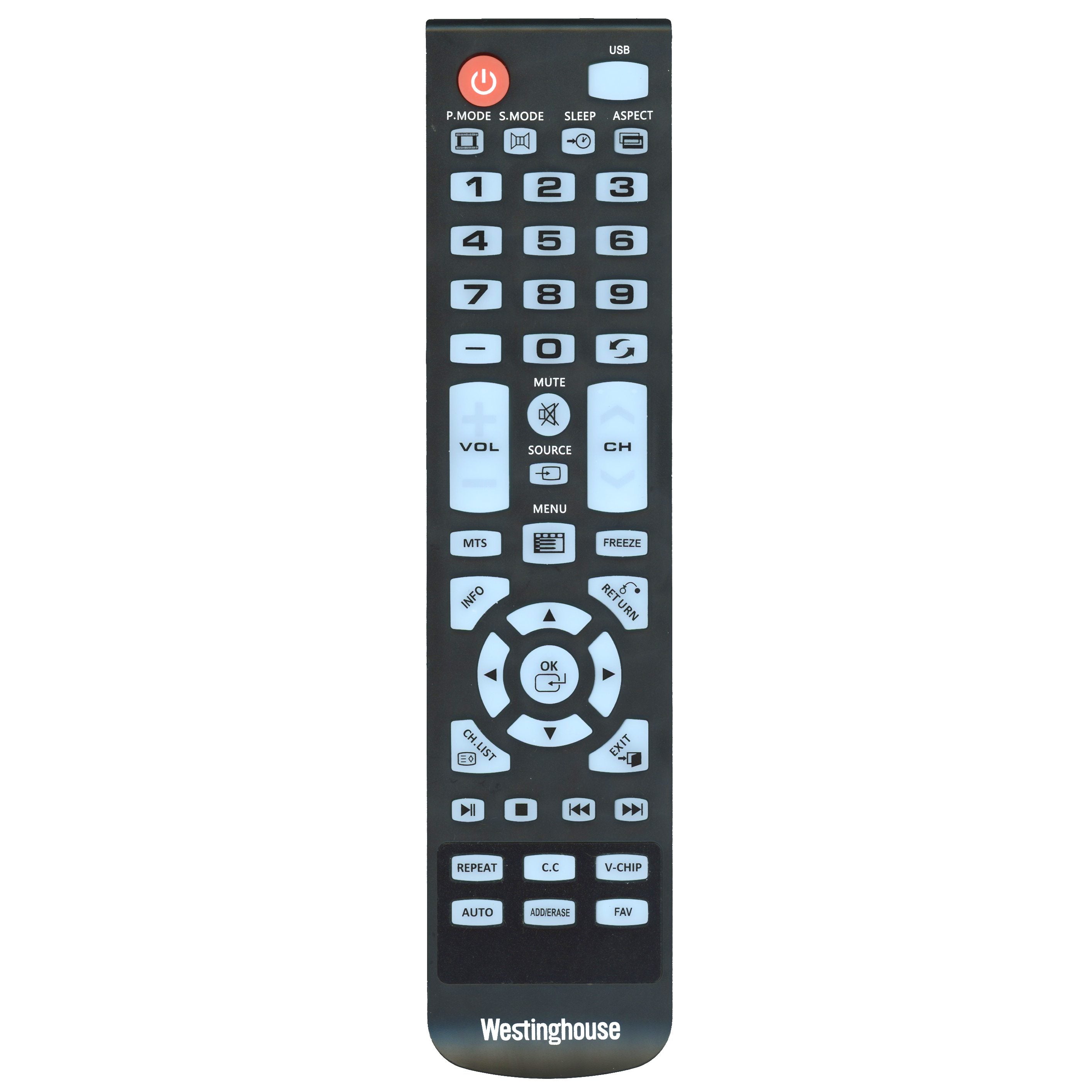 Télécommande TV Westinghouse WESTINGHOUSE01