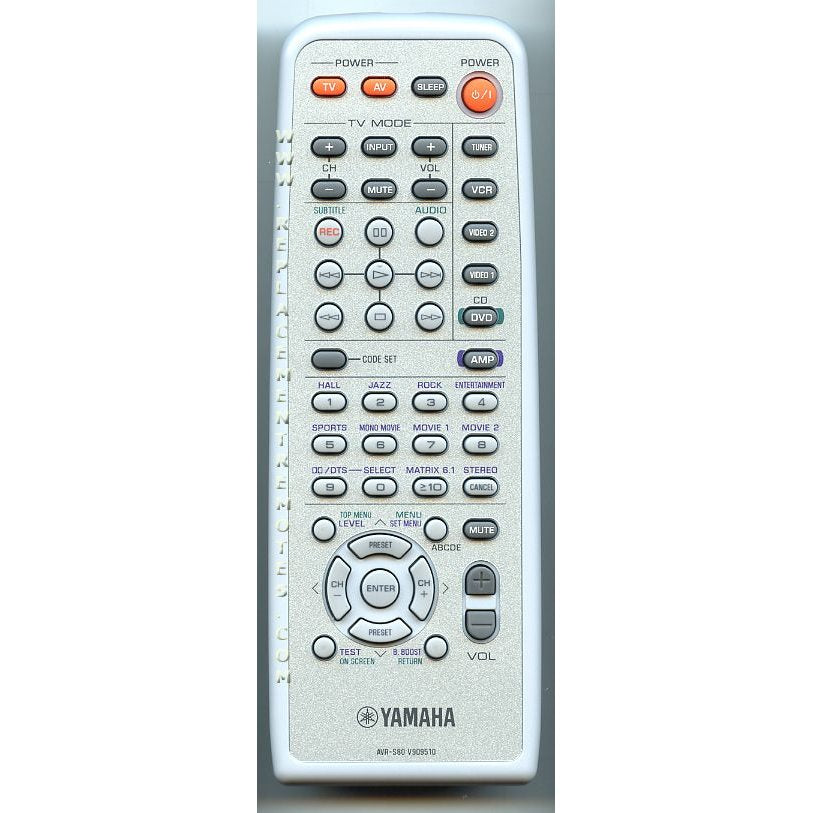 Yamaha AVRS80 Audio Remote Control