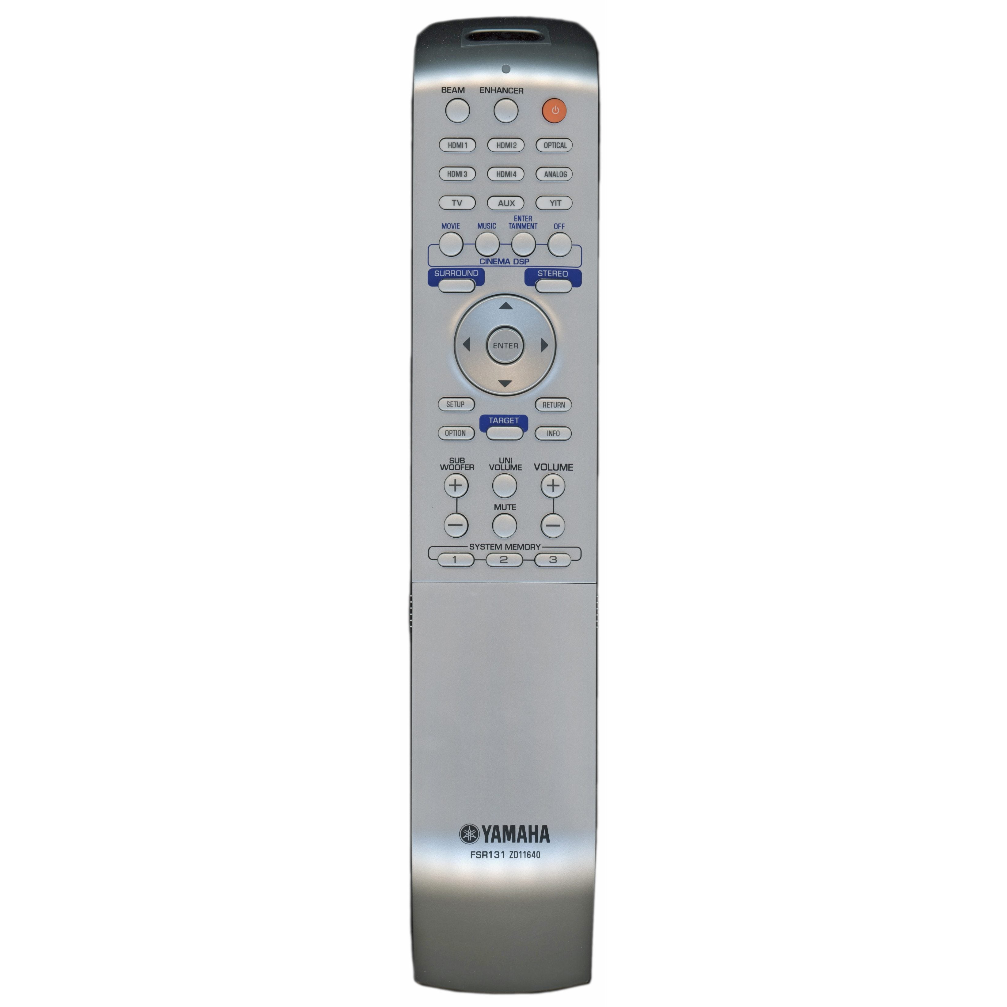 Control remoto para barra de sonido Yamaha FSR131 - ZD116400