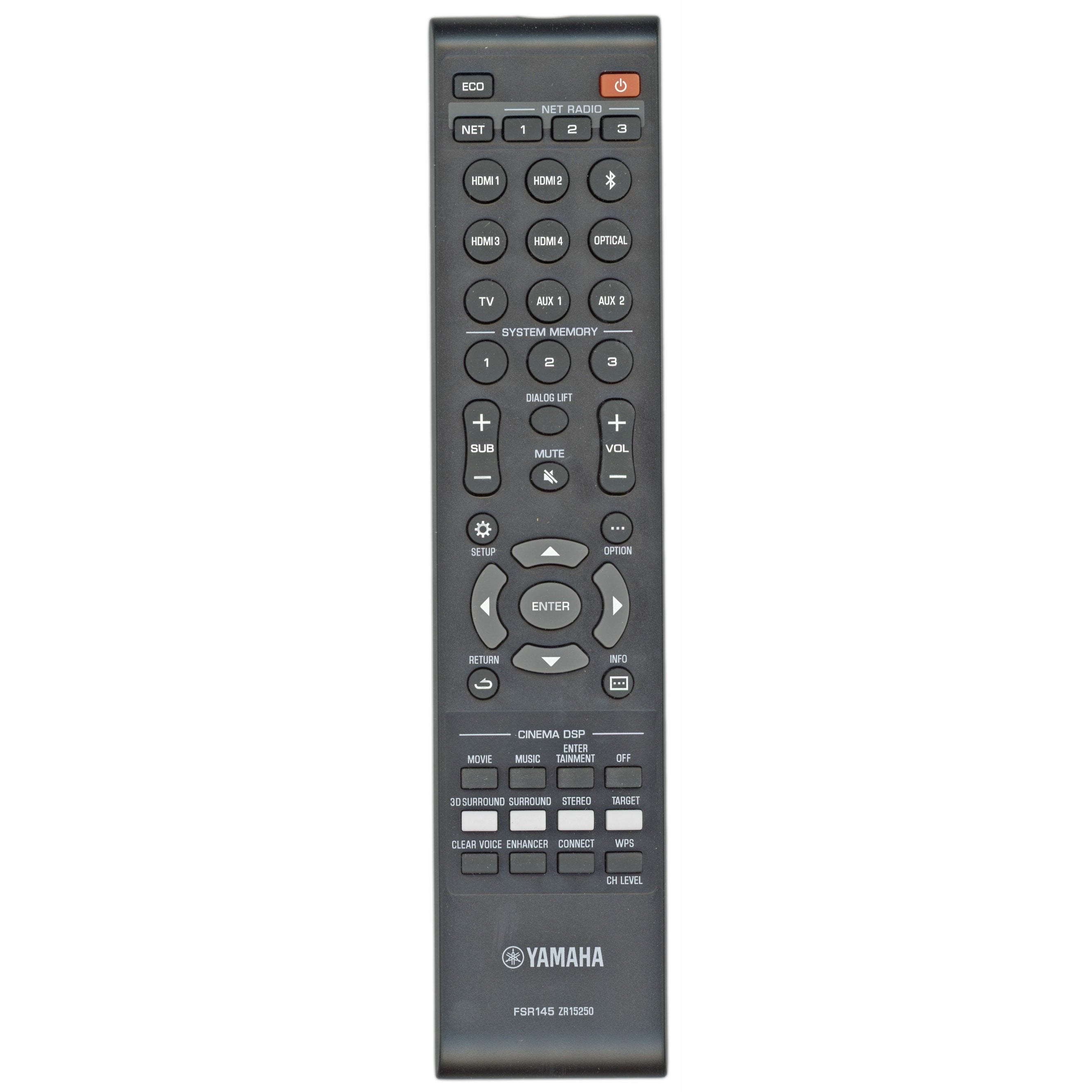Télécommande du récepteur Yamaha FSR145