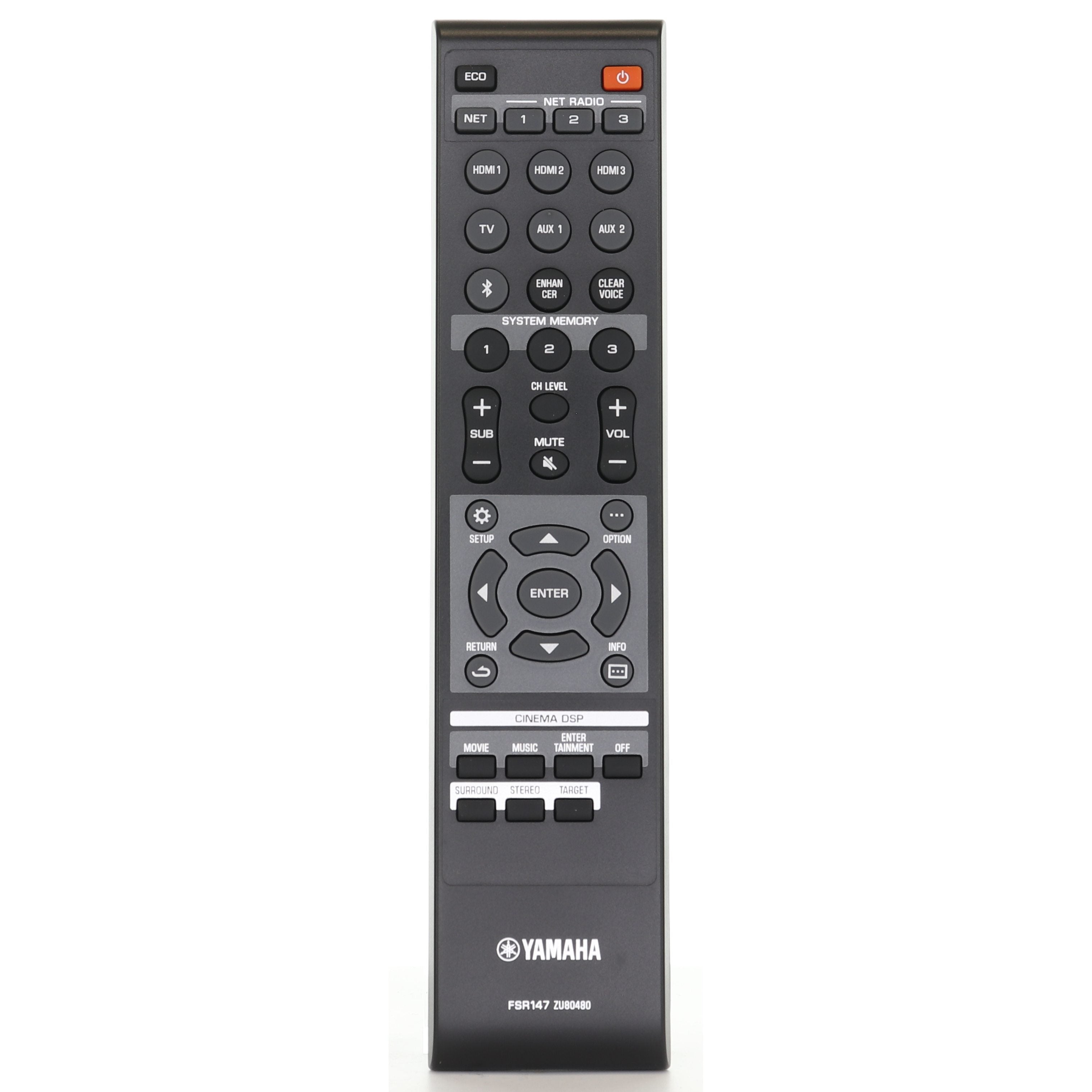 Yamaha FSR147 Sound Bar Remote Control