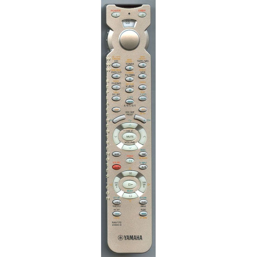 Yamaha RAV172 Receiver Remote Control