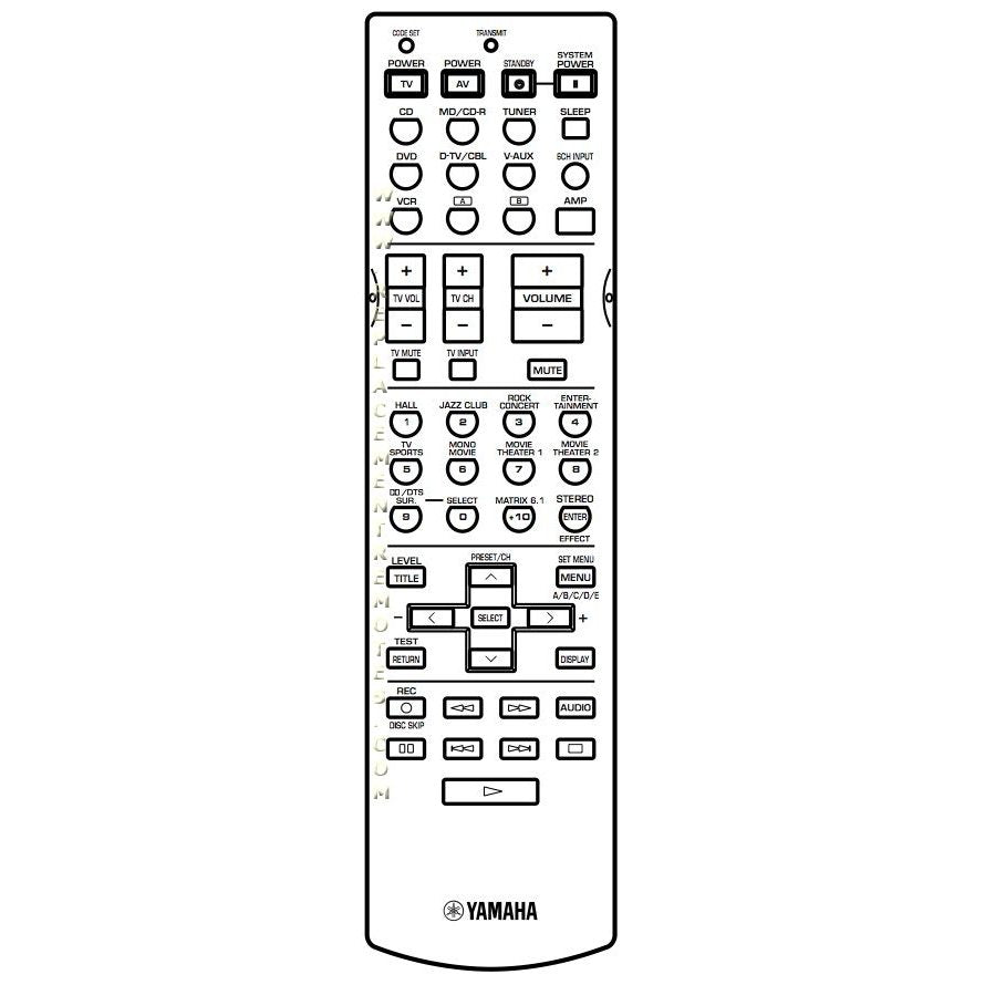 Yamaha RAV242 Receiver Remote Control