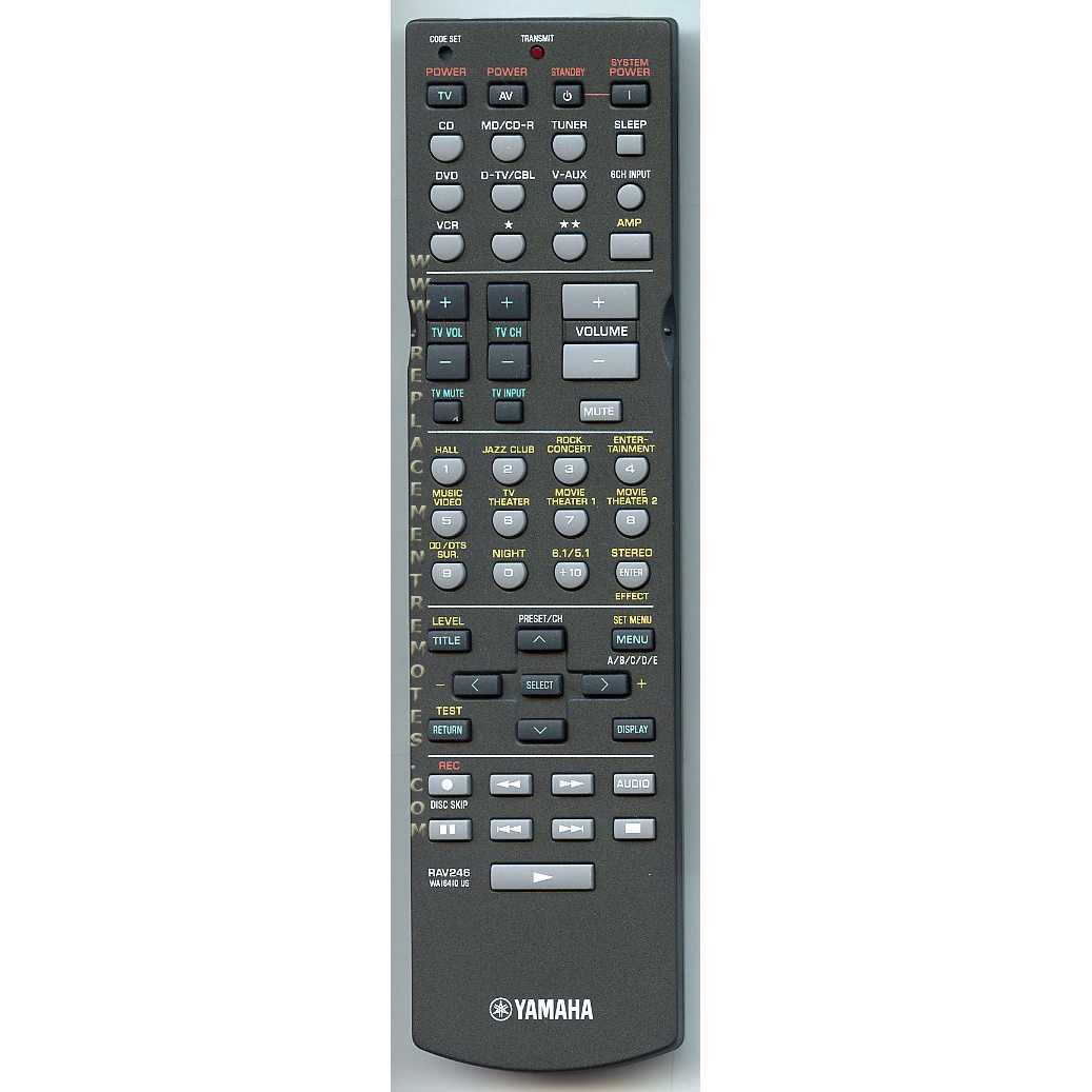 Yamaha RAV246 Home Theater Remote Control