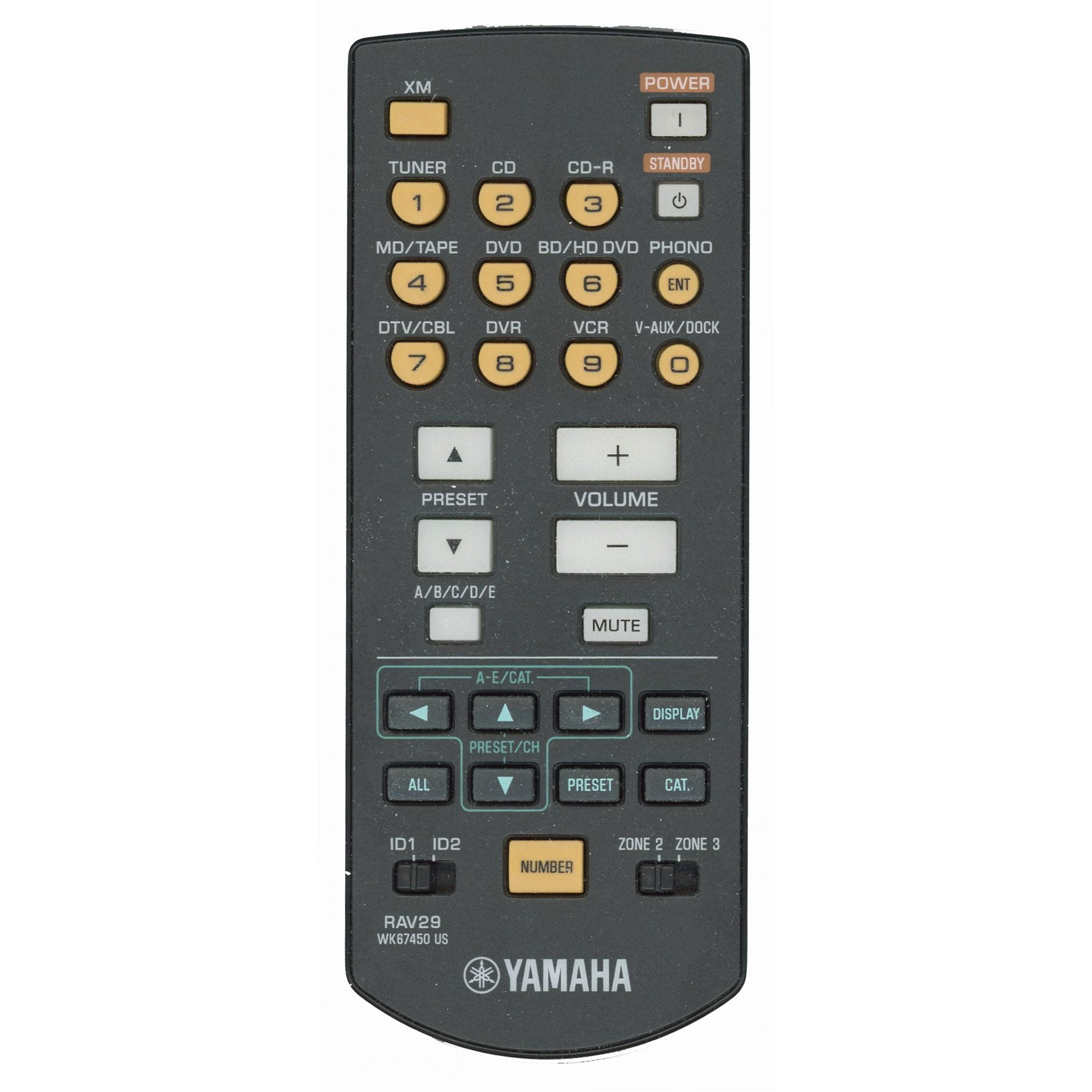 Yamaha RAV29 ZONE 2 Receiver Remote Control