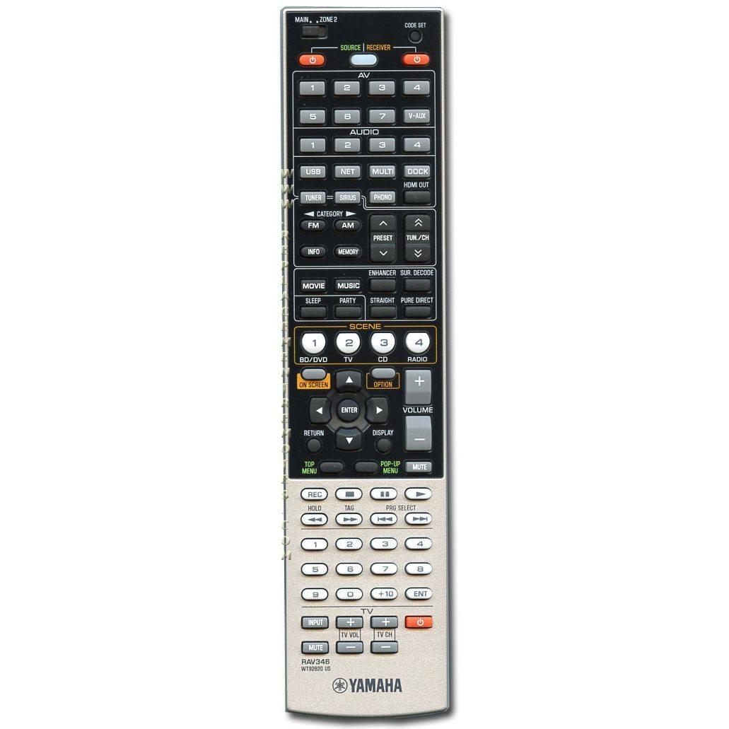 Yamaha RAV346 Receiver Remote Control