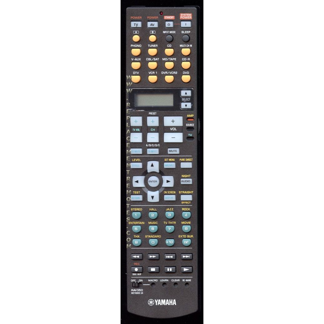 Control remoto del receptor Yamaha RAV350
