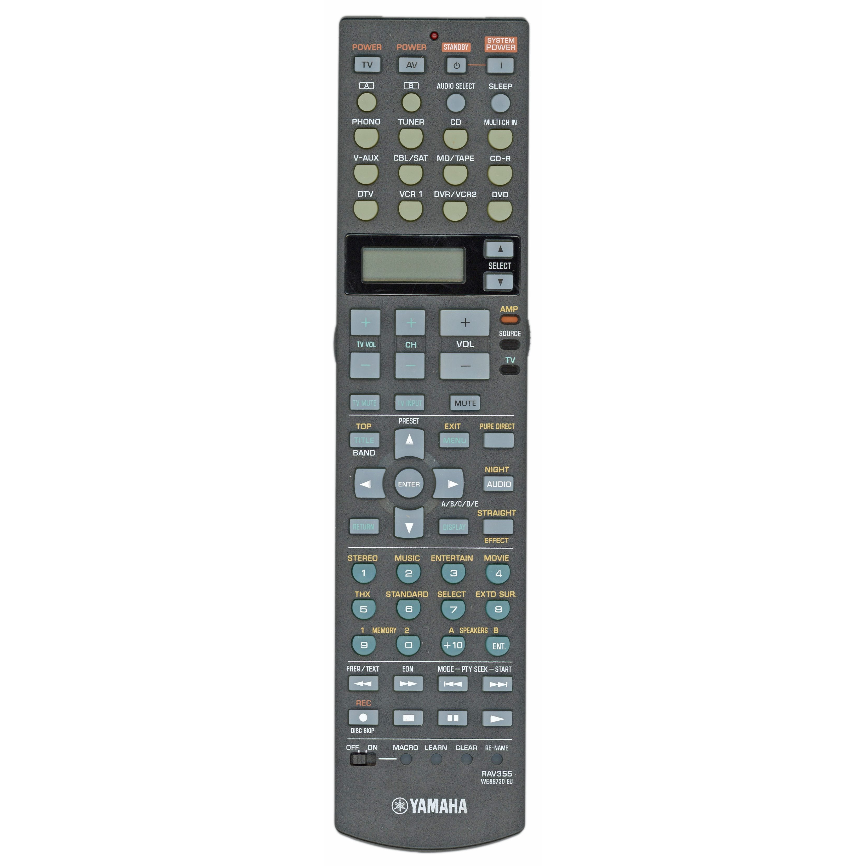 Yamaha RAV355 A/V Receiver Remote Control - WE88730EU