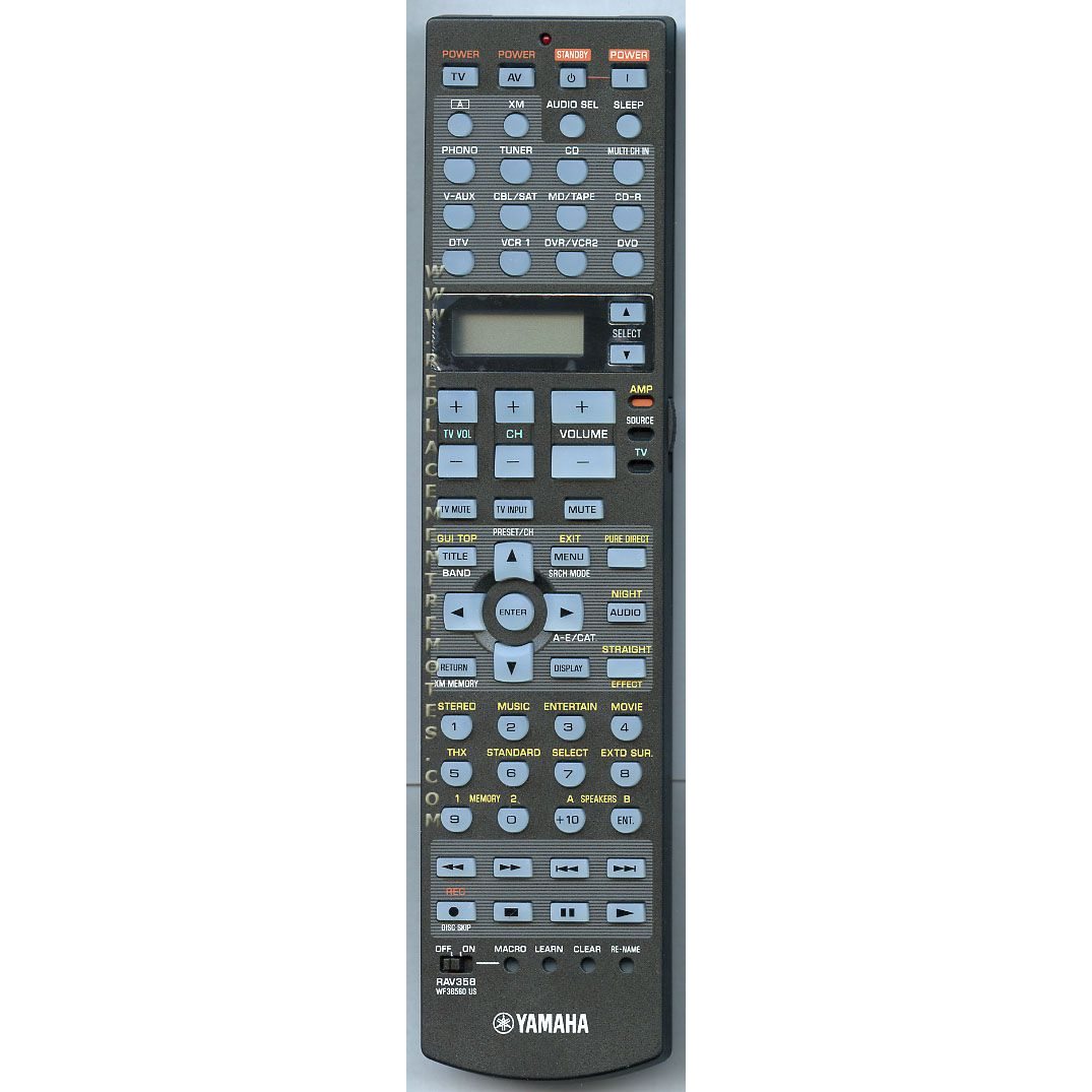 Yamaha RAV358 Receiver Remote Control