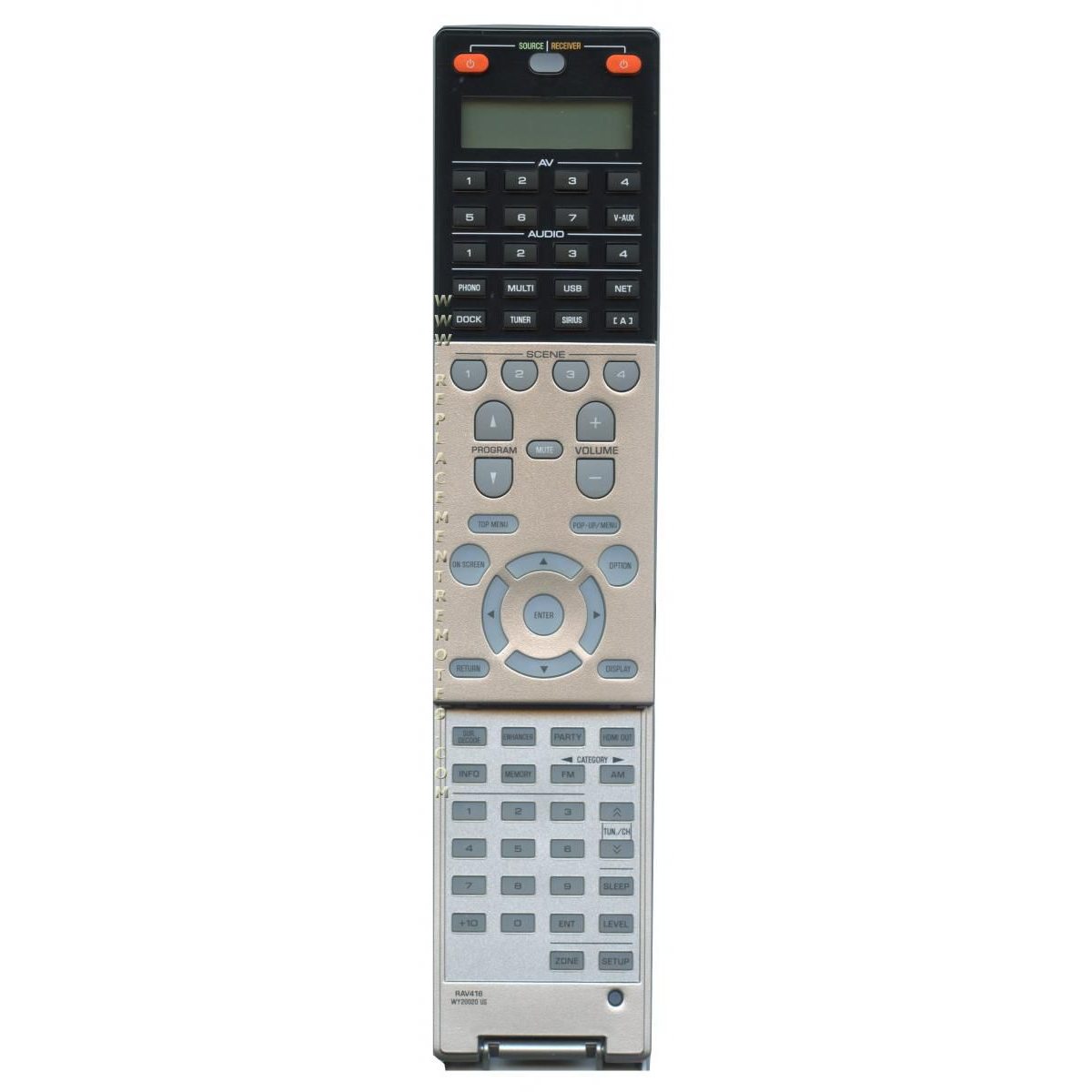 Yamaha RAV416 Receiver Remote Control - WY200200