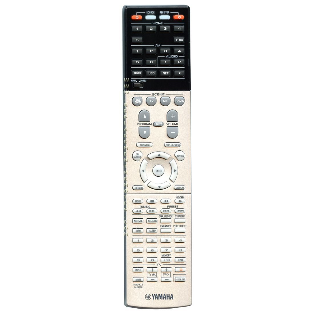 Control remoto del receptor Yamaha RAV472
