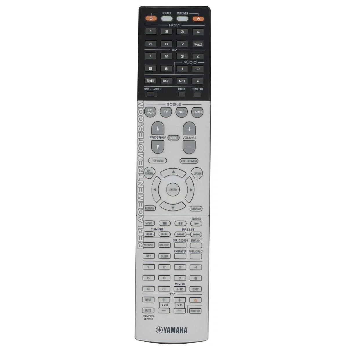 Control remoto del receptor Yamaha RAV505