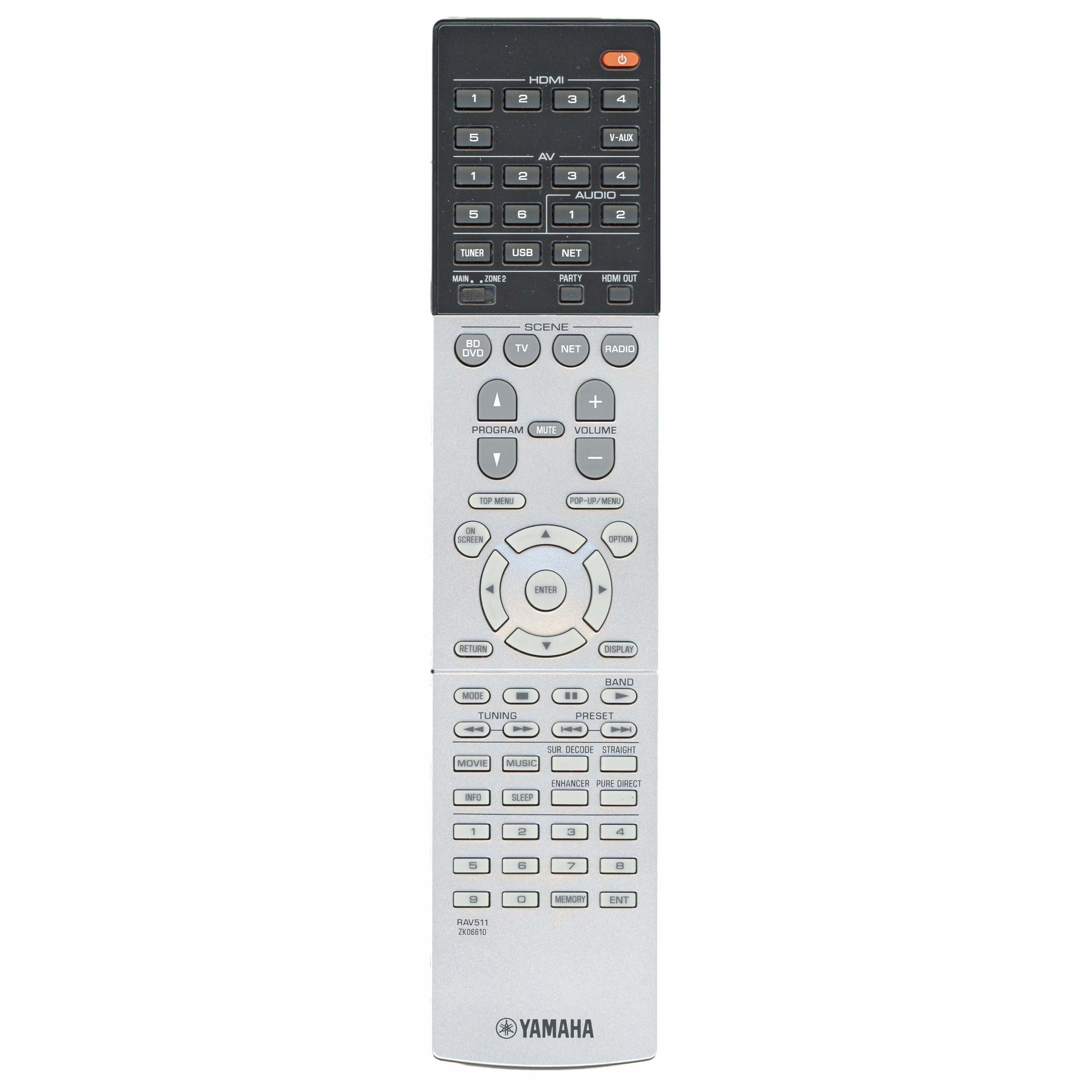 Télécommande du récepteur Yamaha RAV511