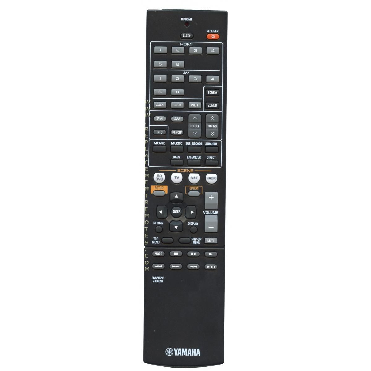 Yamaha RAV522 Receiver Remote Control