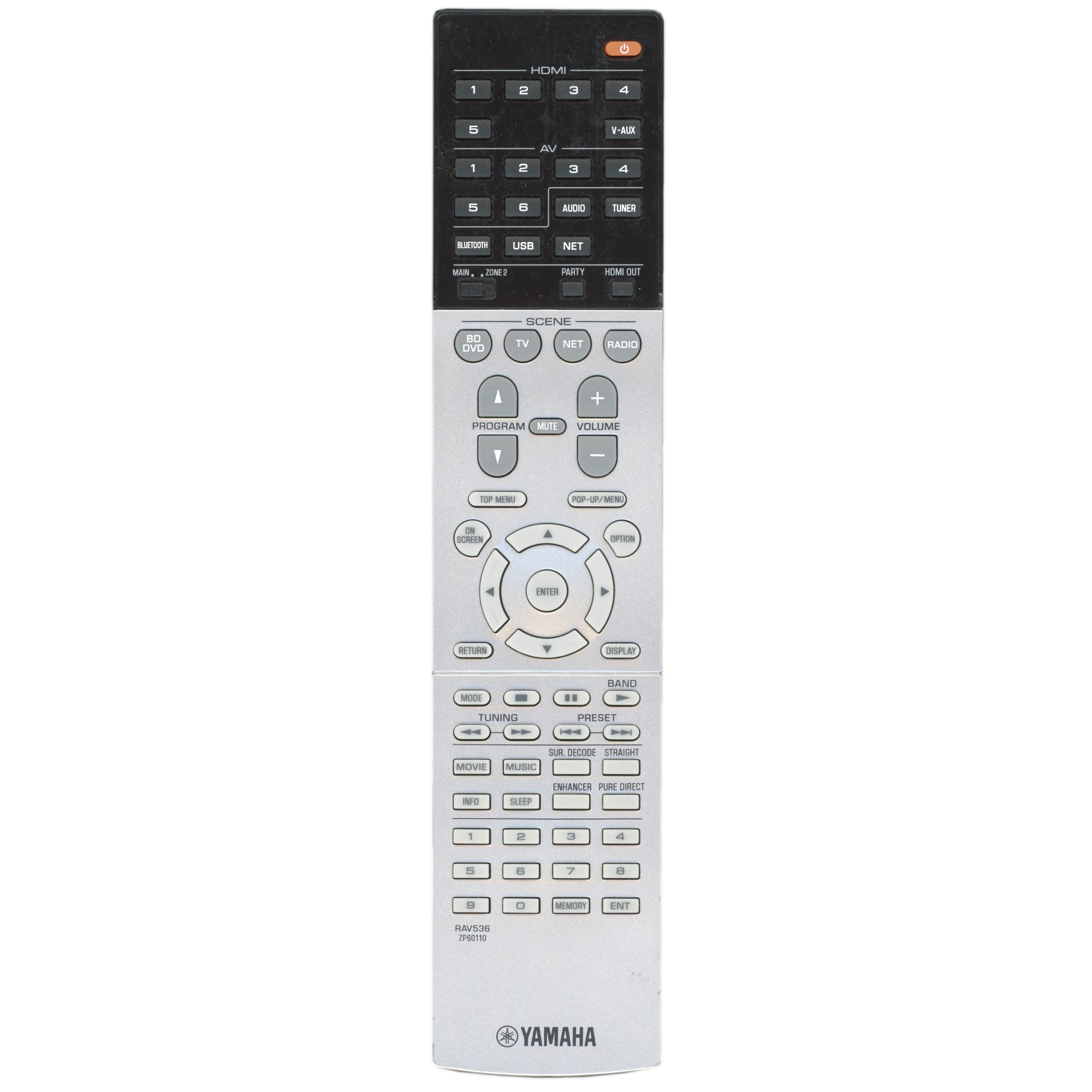 Yamaha RAV536 Receiver Remote Control