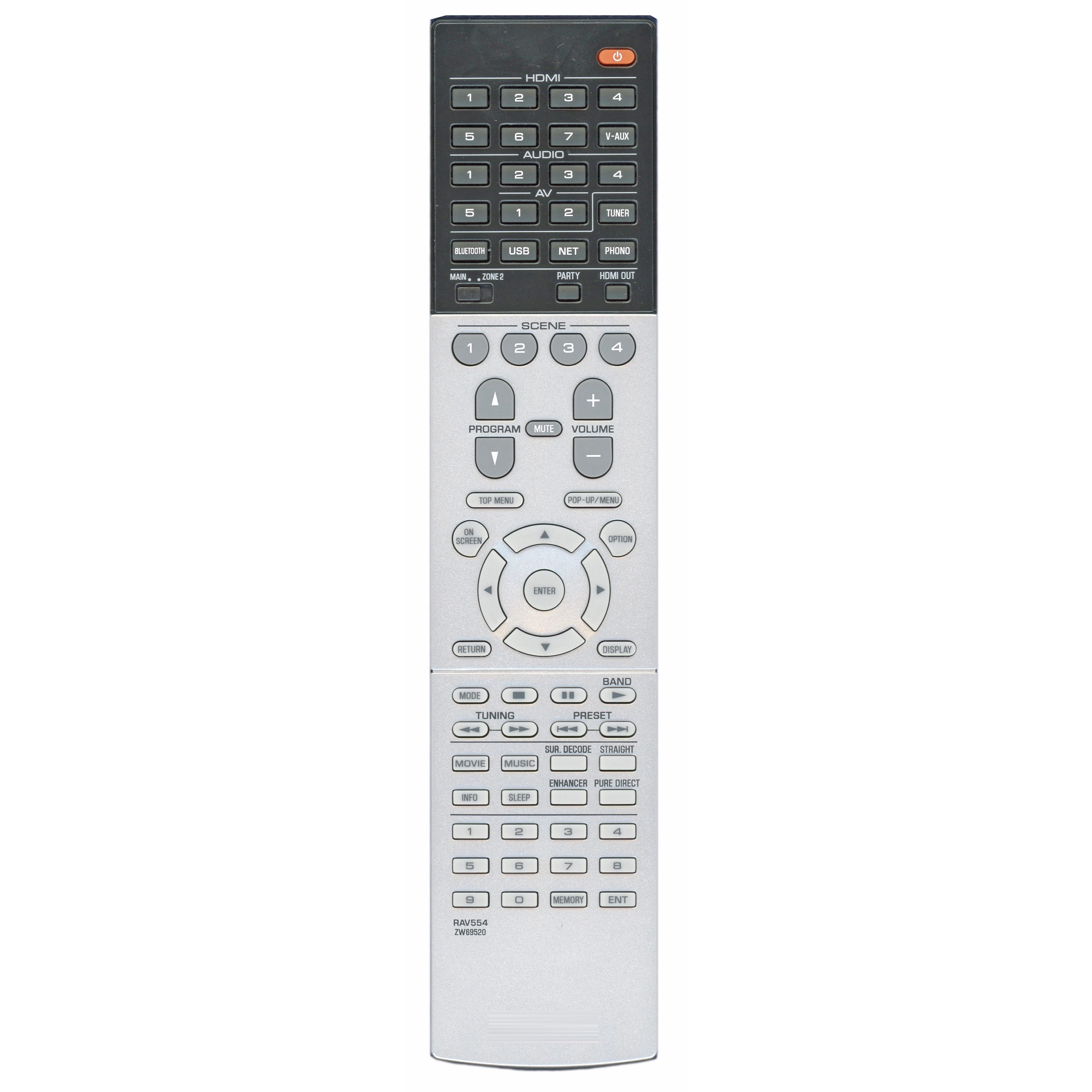 Yamaha RAV554 AV Receiver Remote Control - ZW695200