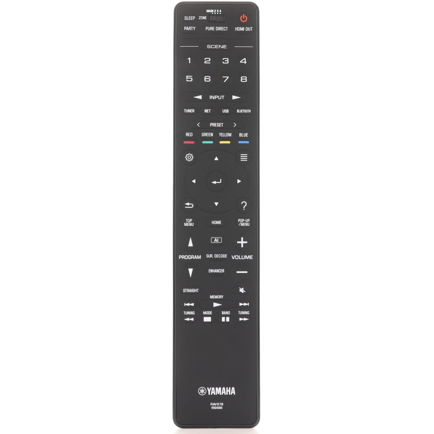 Télécommande du récepteur Yamaha RAV578