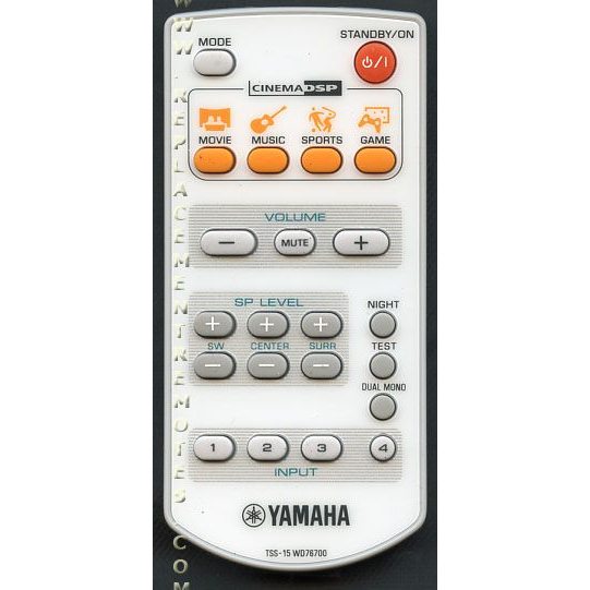 Yamaha TSS15 Home Theater Remote Control