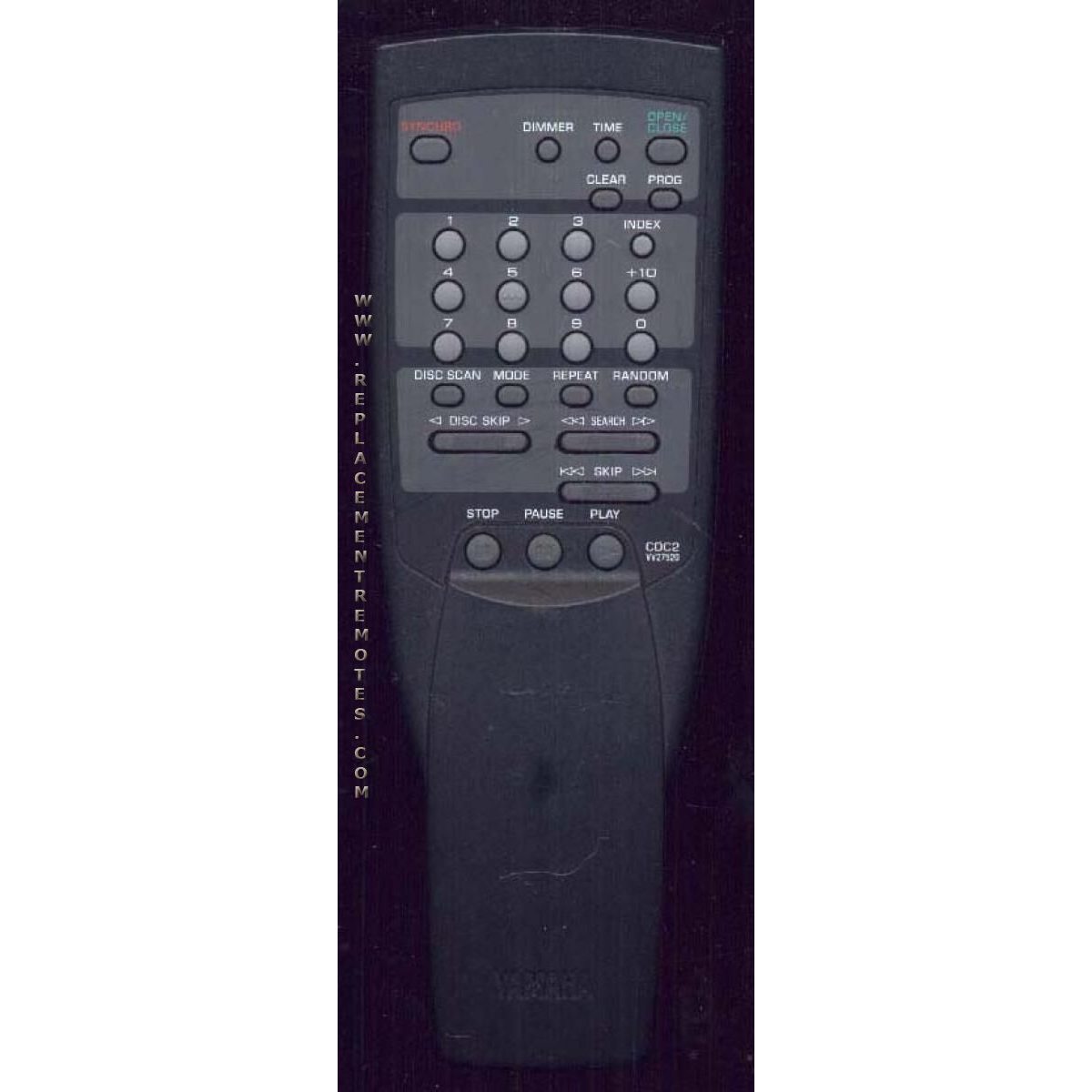 Yamaha W27520 Audio Remote Control