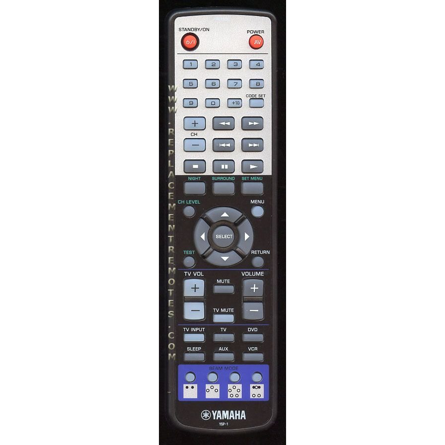 Yamaha YSP1 Receiver Remote Control