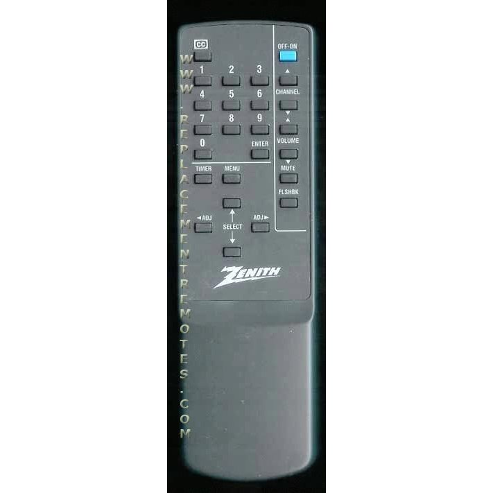 Zenith 1240020601 TV Remote Control