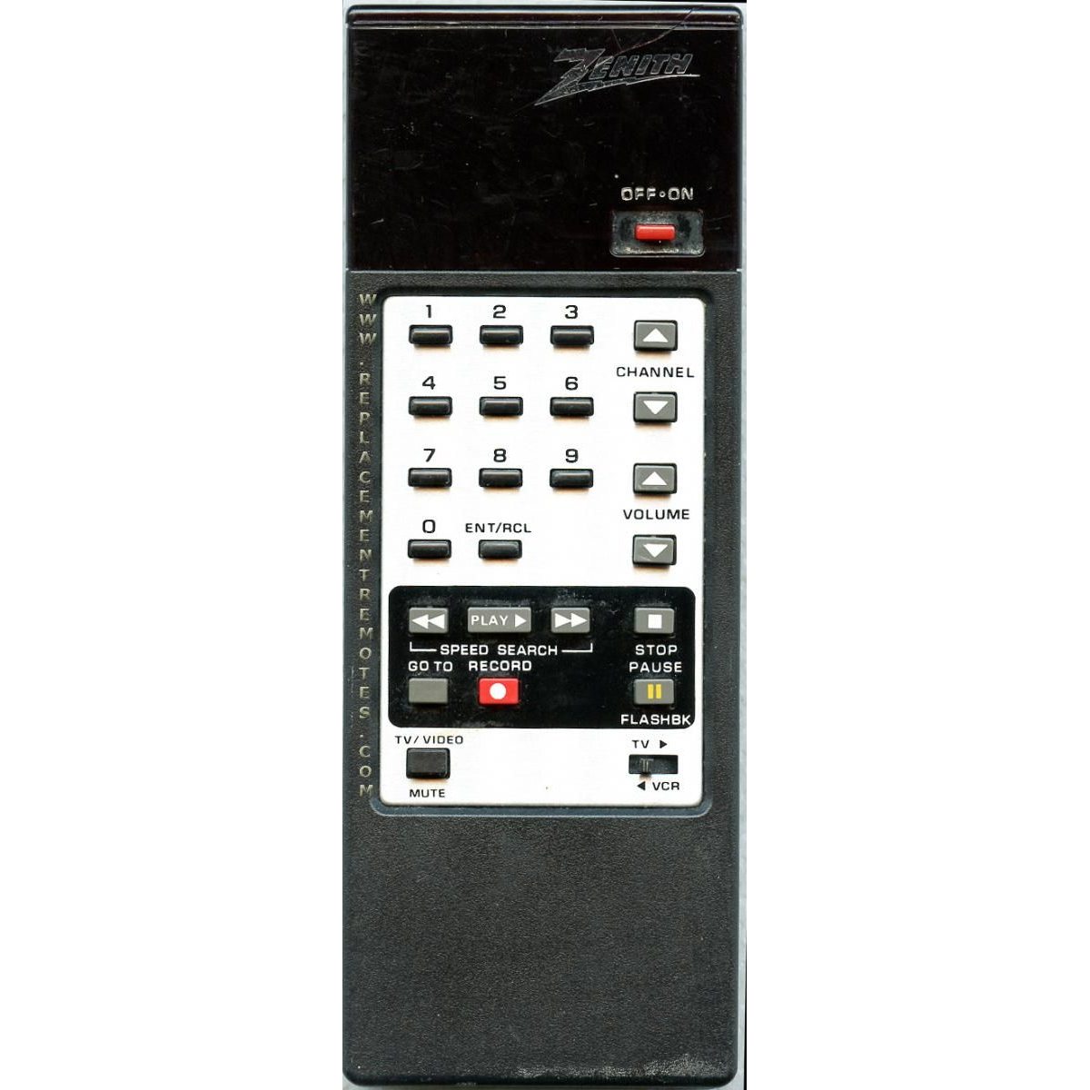 Control remoto para videograbadora Zenith 12413808