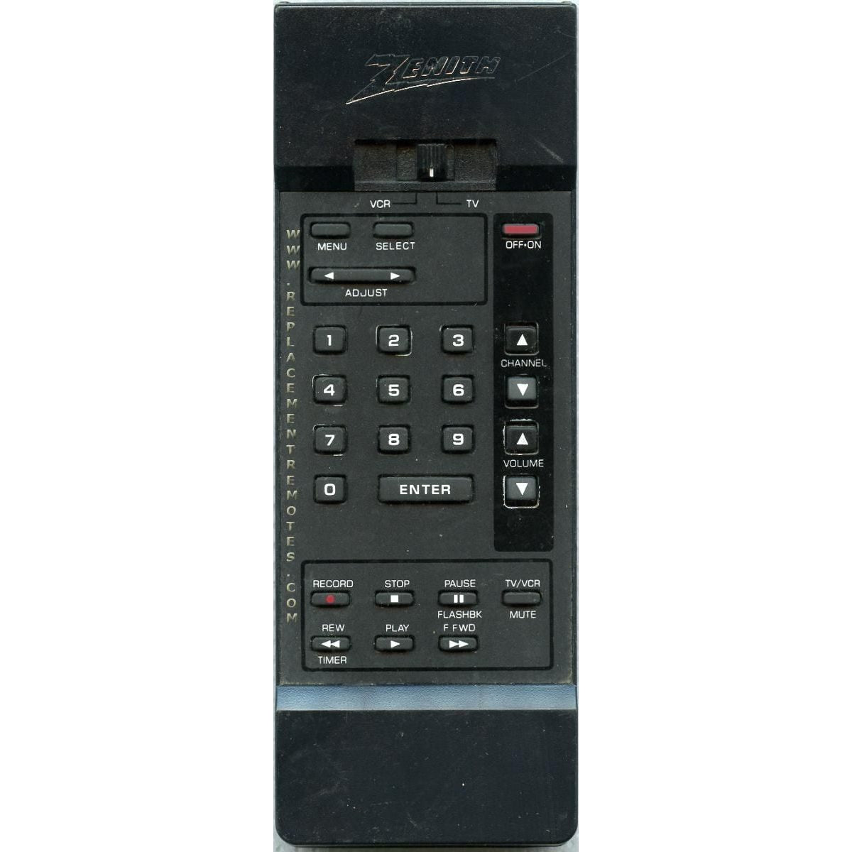 Control remoto para TV/VCR Zenith 12415720